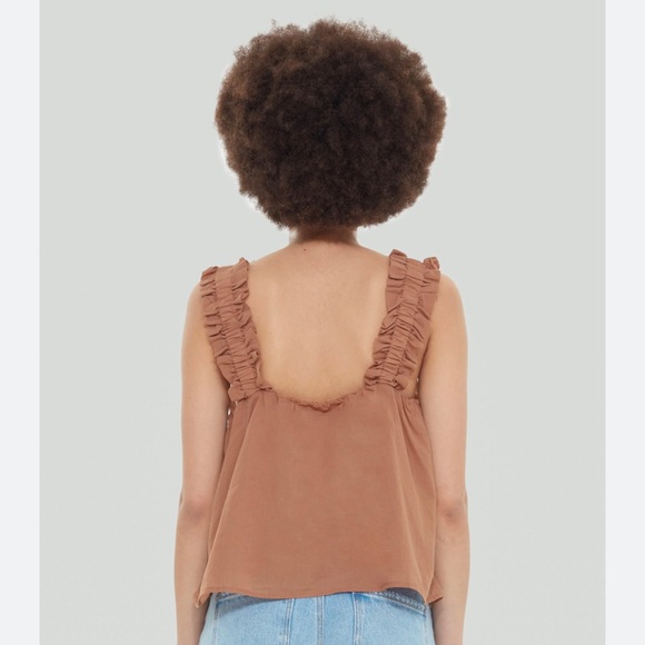 Dex Ruffle Strap Cami - Picture 2 of 4